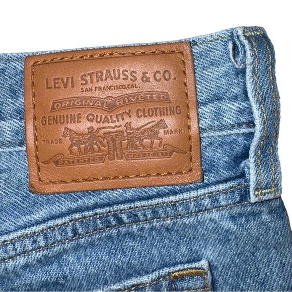 LEVI’S High Rise Wedgie Straight Jeans in Luxor Lanes Size 28 - Picture 9 of 13